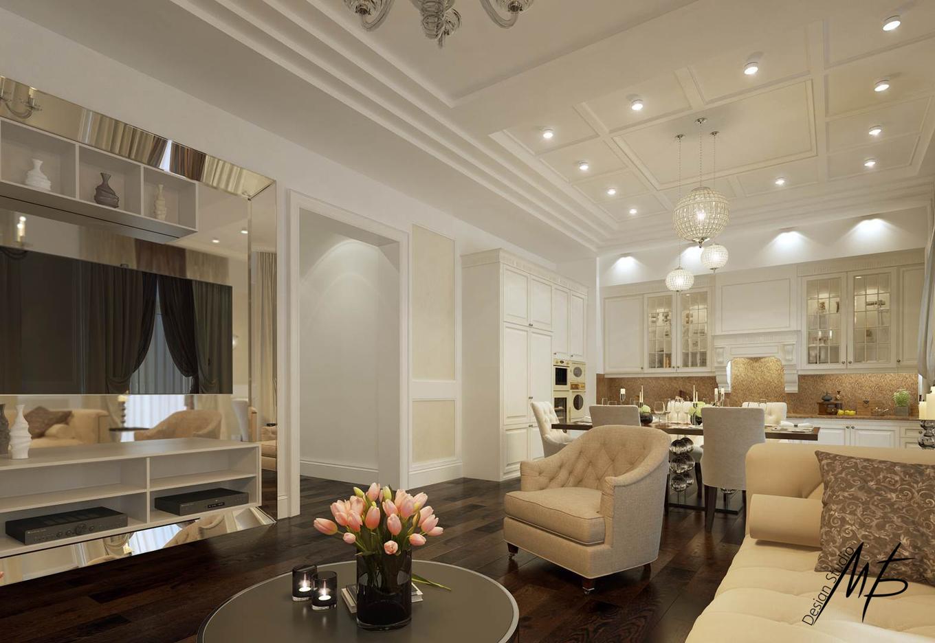 Apartmanda salonun tasarımı: seçenekleri düşünün Apartmanda salonun tasarımı: seçenekleri düşünün