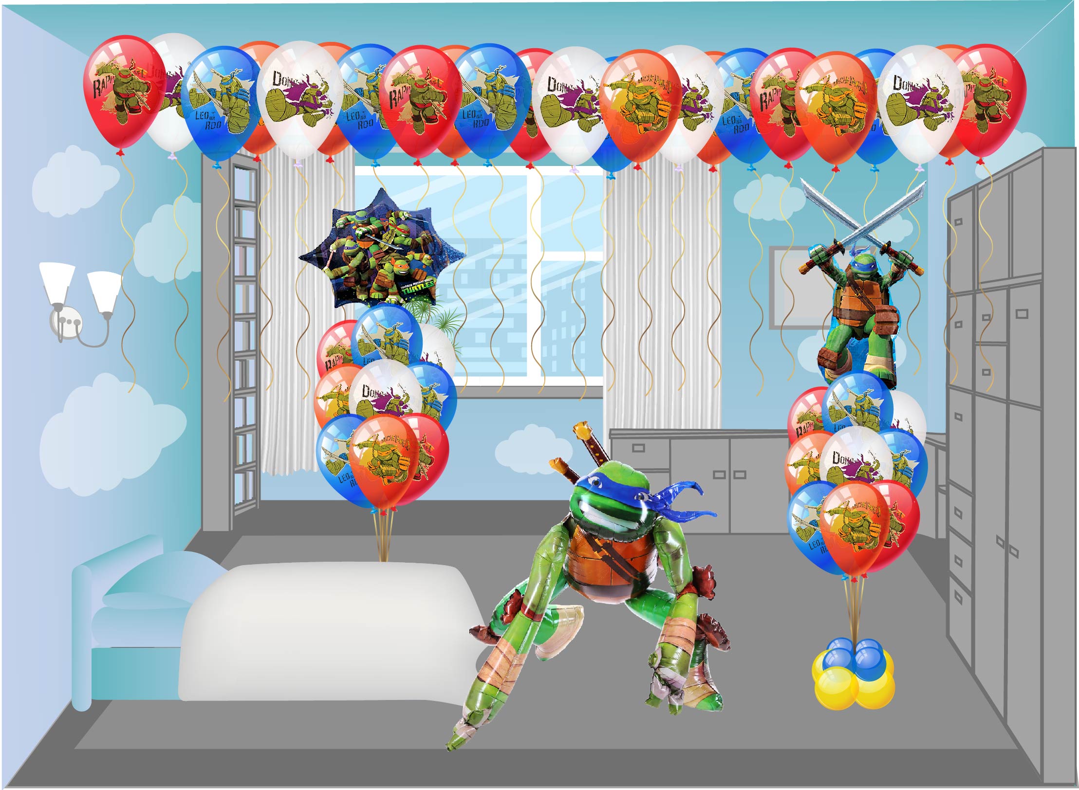 Balon kompozisyonları - hayal gücü gösterin Balon kompozisyonları - hayal gücü gösterin