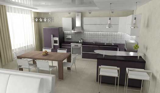 Mutfak iç cam. Apartmandaki alanı arttırmak için teknikler Mutfak iç cam. Apartmandaki alanı arttırmak için teknikler